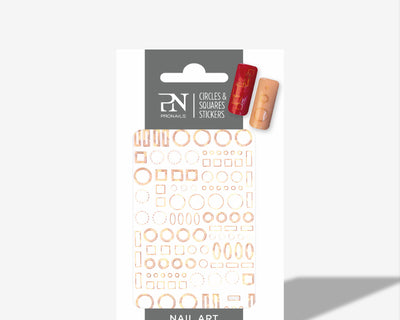 Circles And Squares Nail Stickers