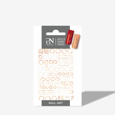 Circles And Squares Nail Stickers